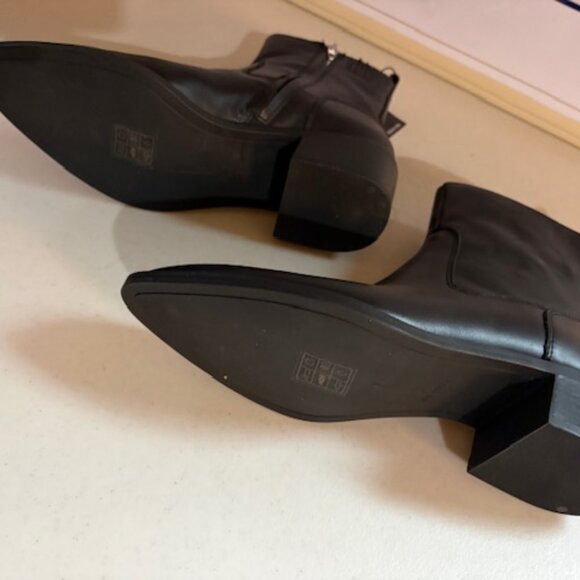 Women's Leather Boots Size 9 Black - Picture 4 of 5
